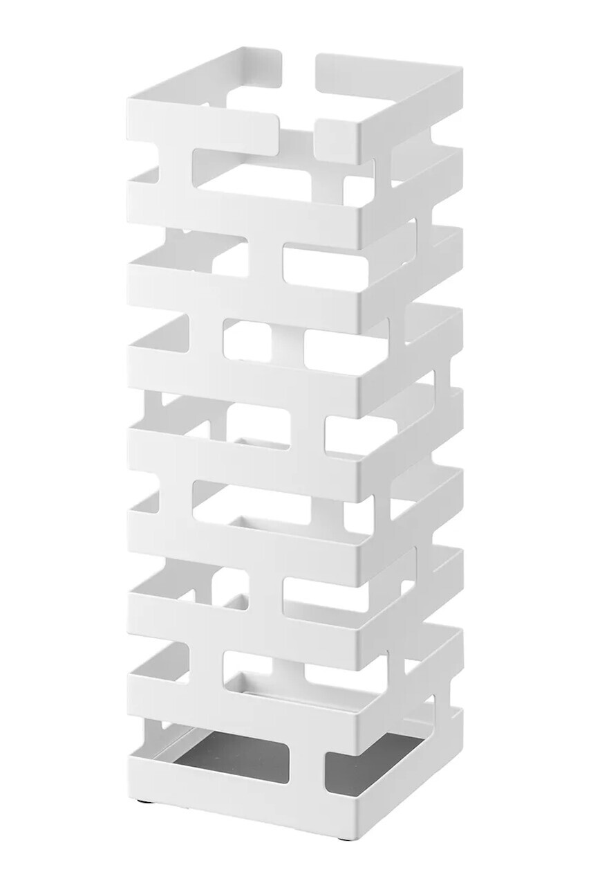 Stojan na dáždniky Yamazaki Brick 15 x 15 x 43 cm biela farba