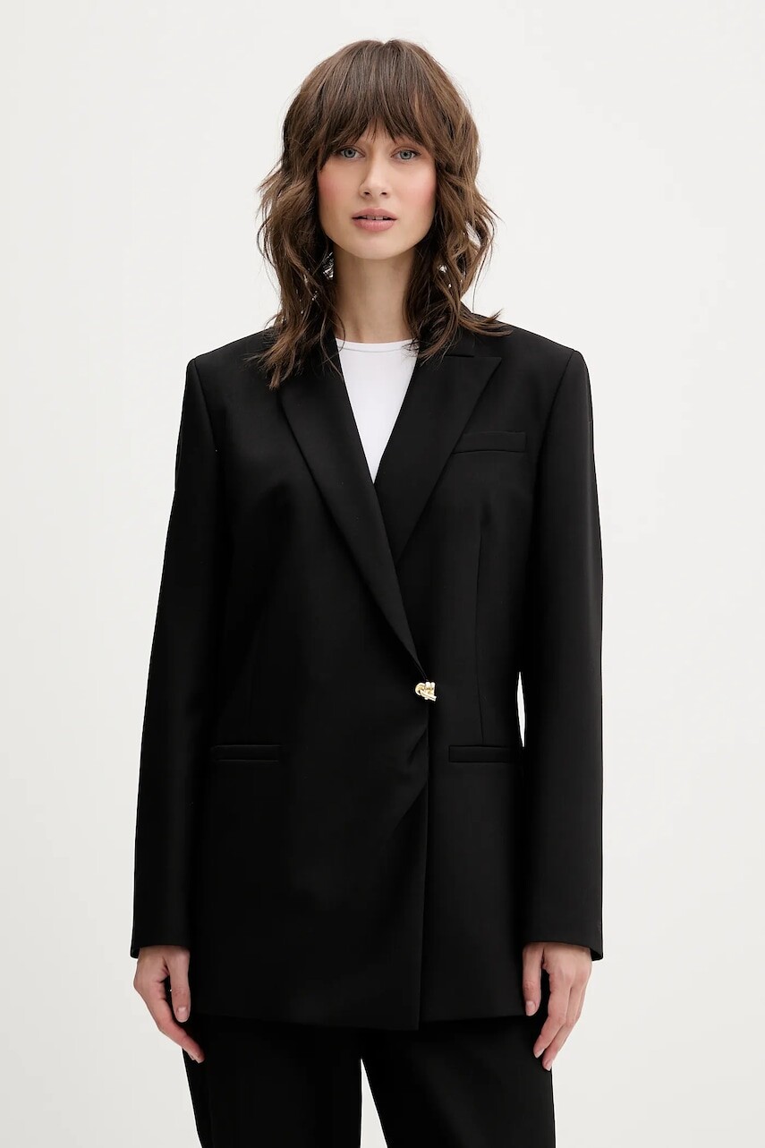 Sako HUGO čierna farba, dvojradové, jednofarebné, 50547195