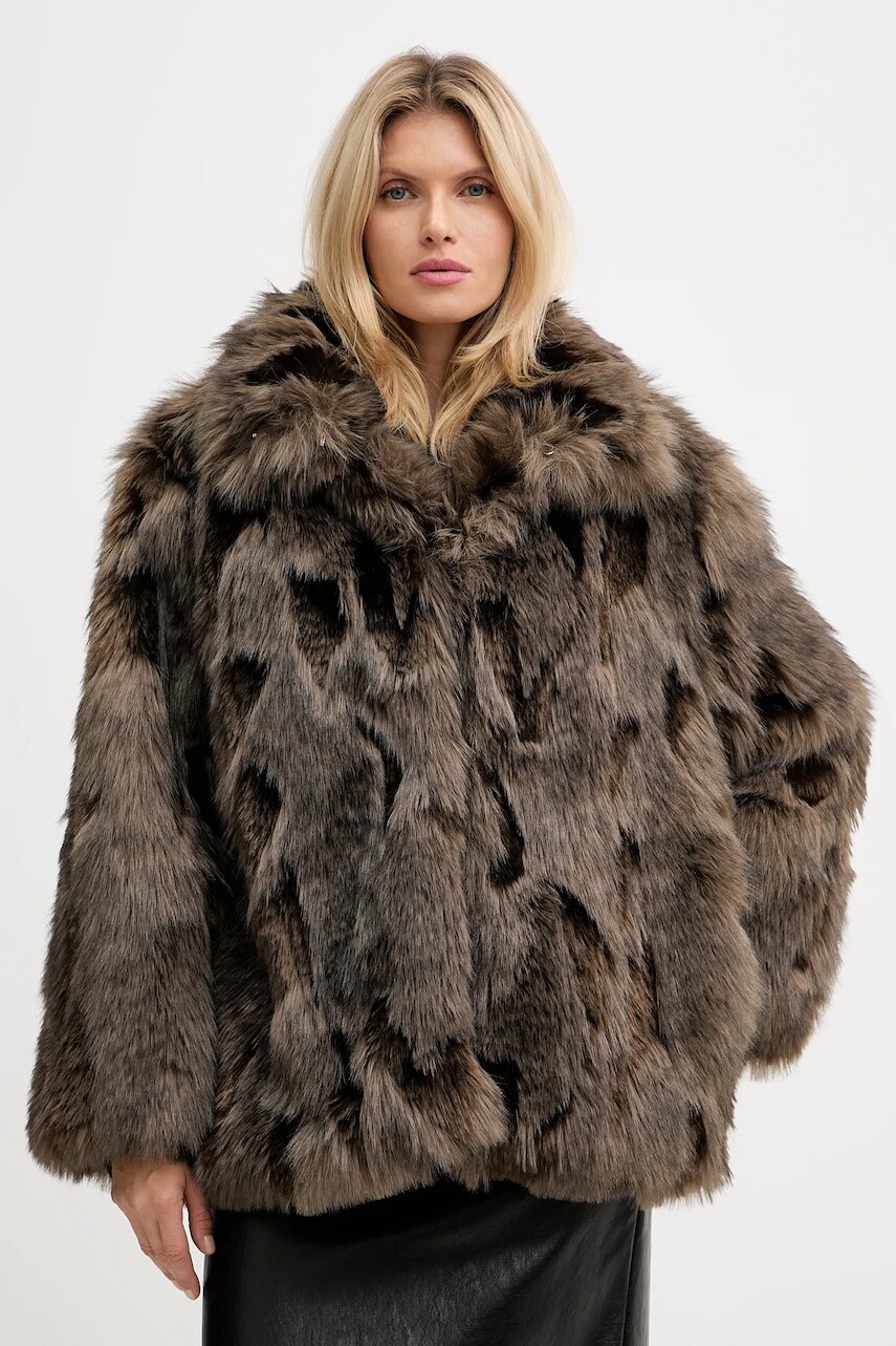 Kabát Haveone hnedá farba, KMA-P042