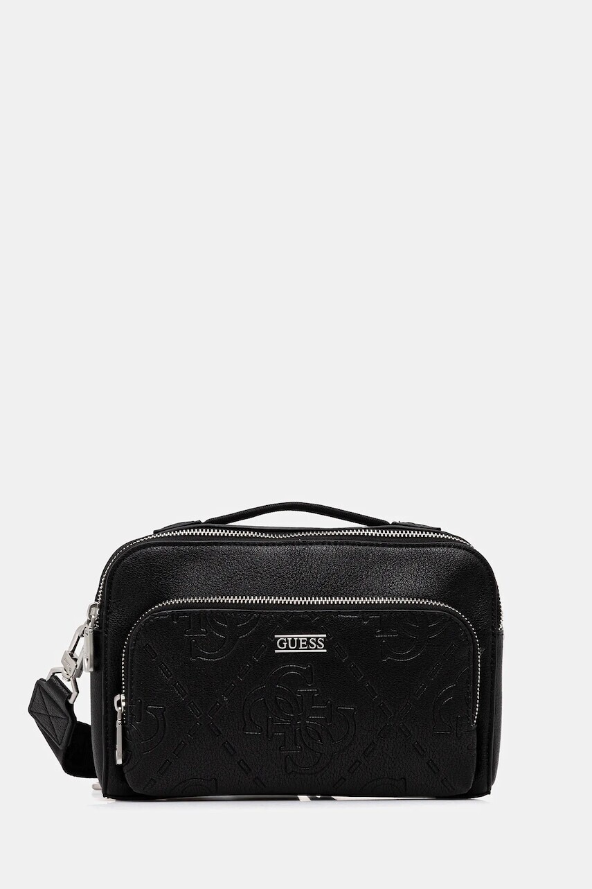 Malá taška Guess BOSTON čierna farba, HMBOMG P5439