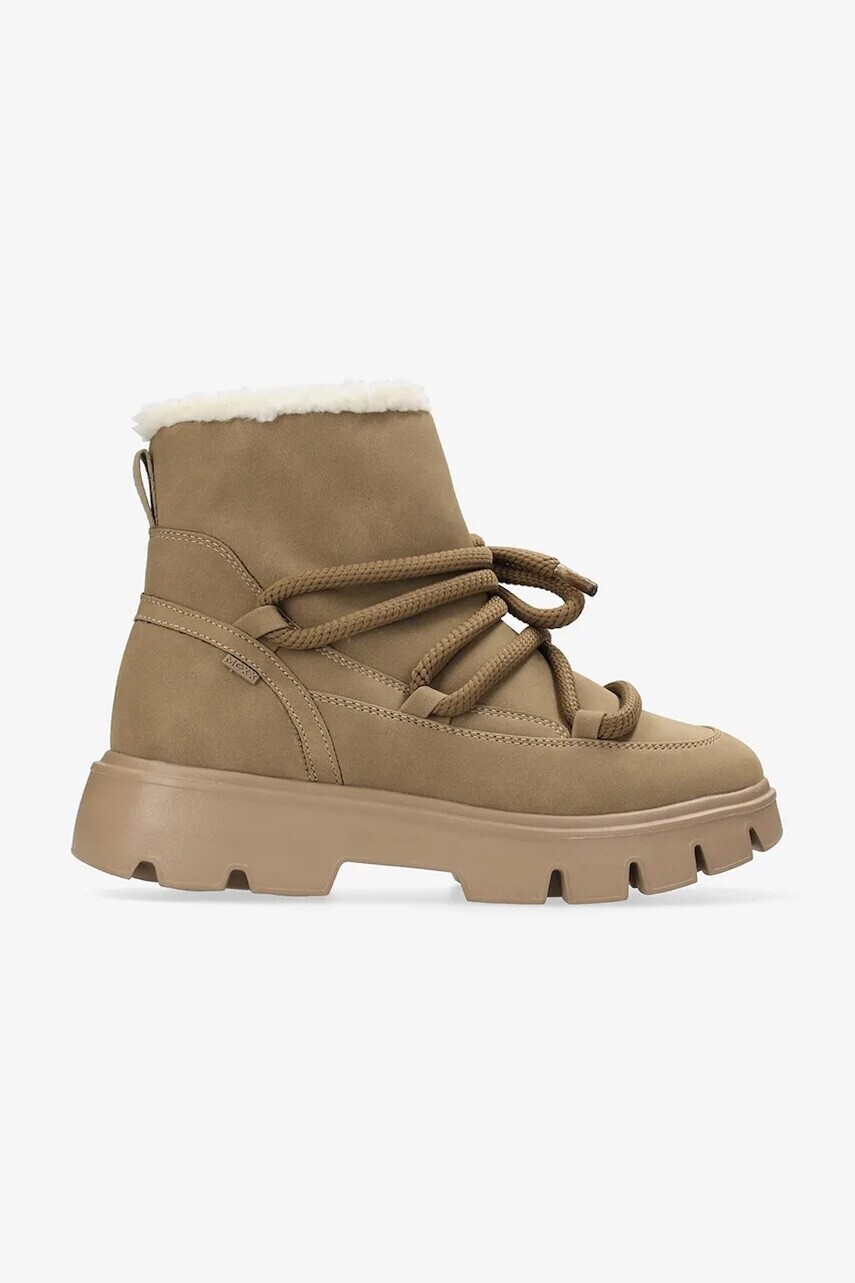 Členkové topánky Mexx SIGMAR RHYTHM béžová farba, na plochom podpätku, jemne zateplené, MI001708253W-01