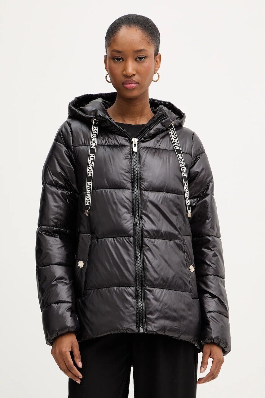 Bunda Morgan čierna farba, zimná, GMODOU