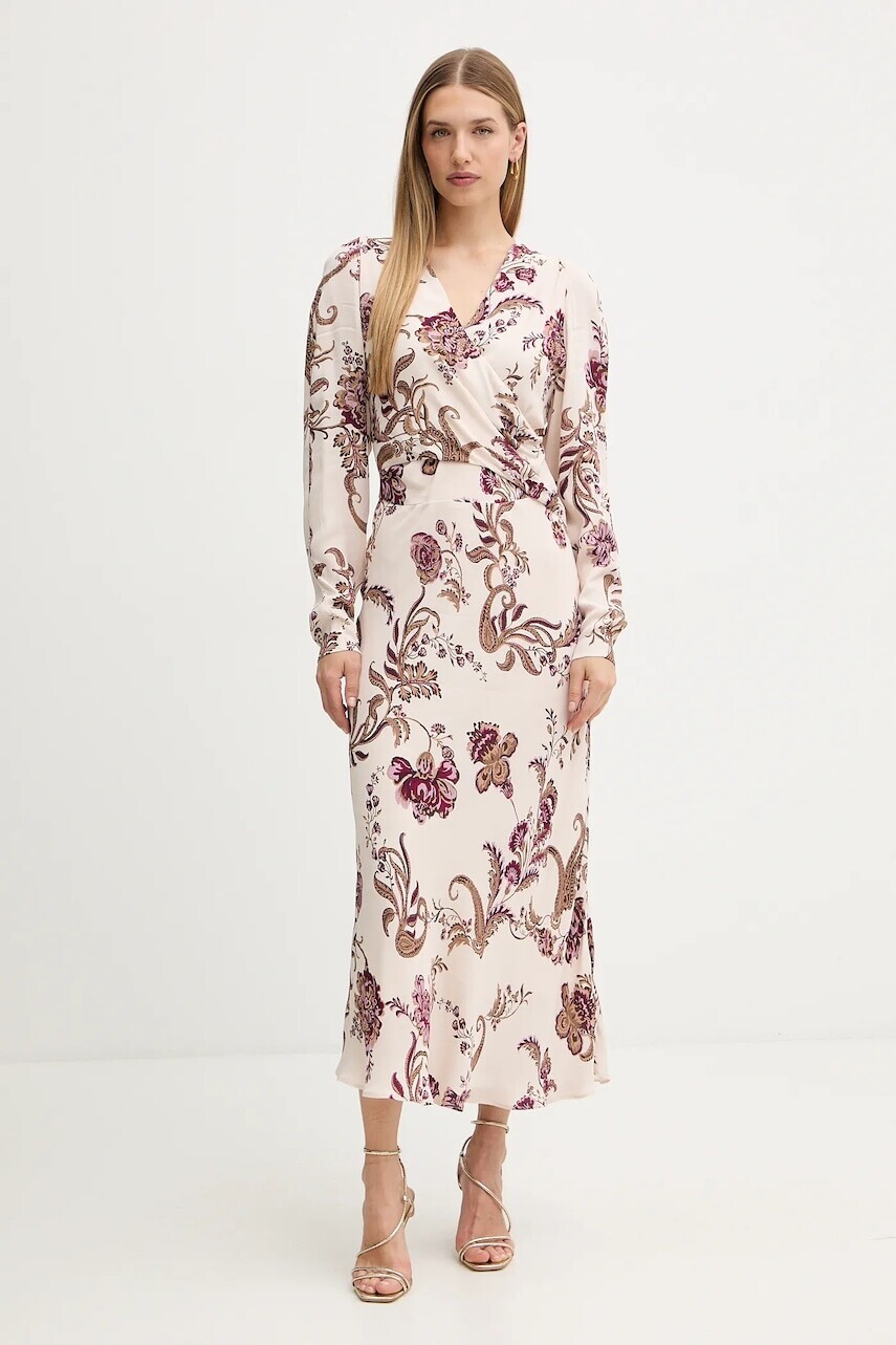 Šaty Marciano by Guess DENISE béžová farba, maxi, áčkový strih, 5BGK32 7352A