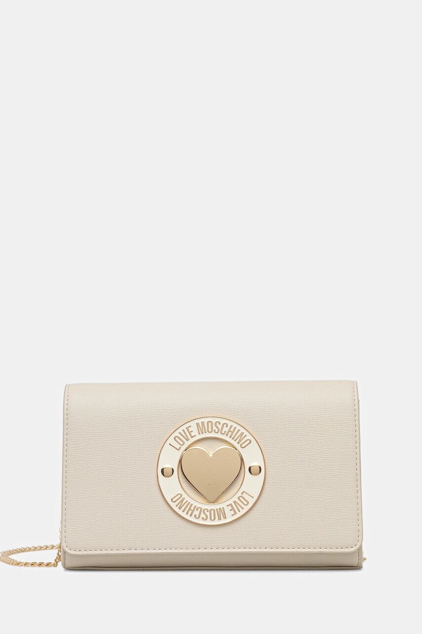 Kabelka Love Moschino béžová farba, JC4368PP0NKG0110