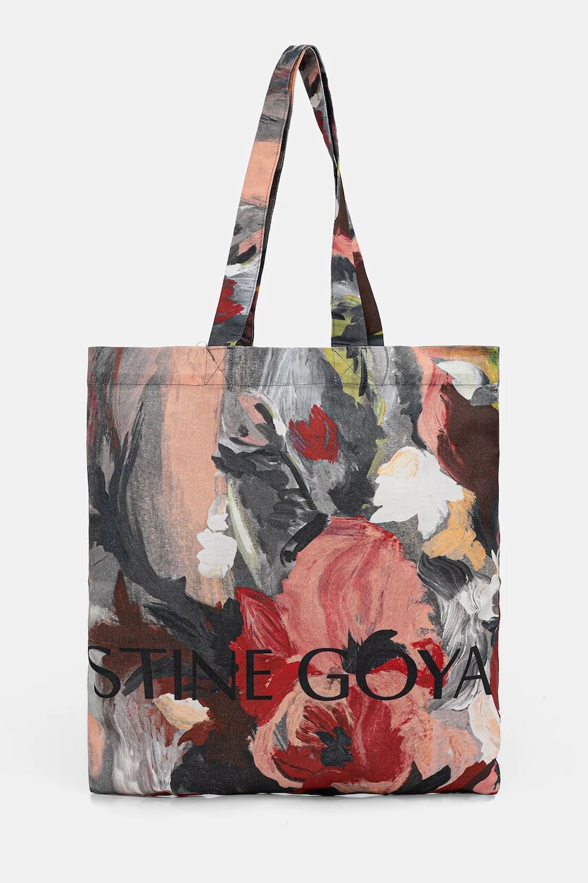 Bavlnená taška Stine Goya šedá farba, SG-PS26-A016-2285