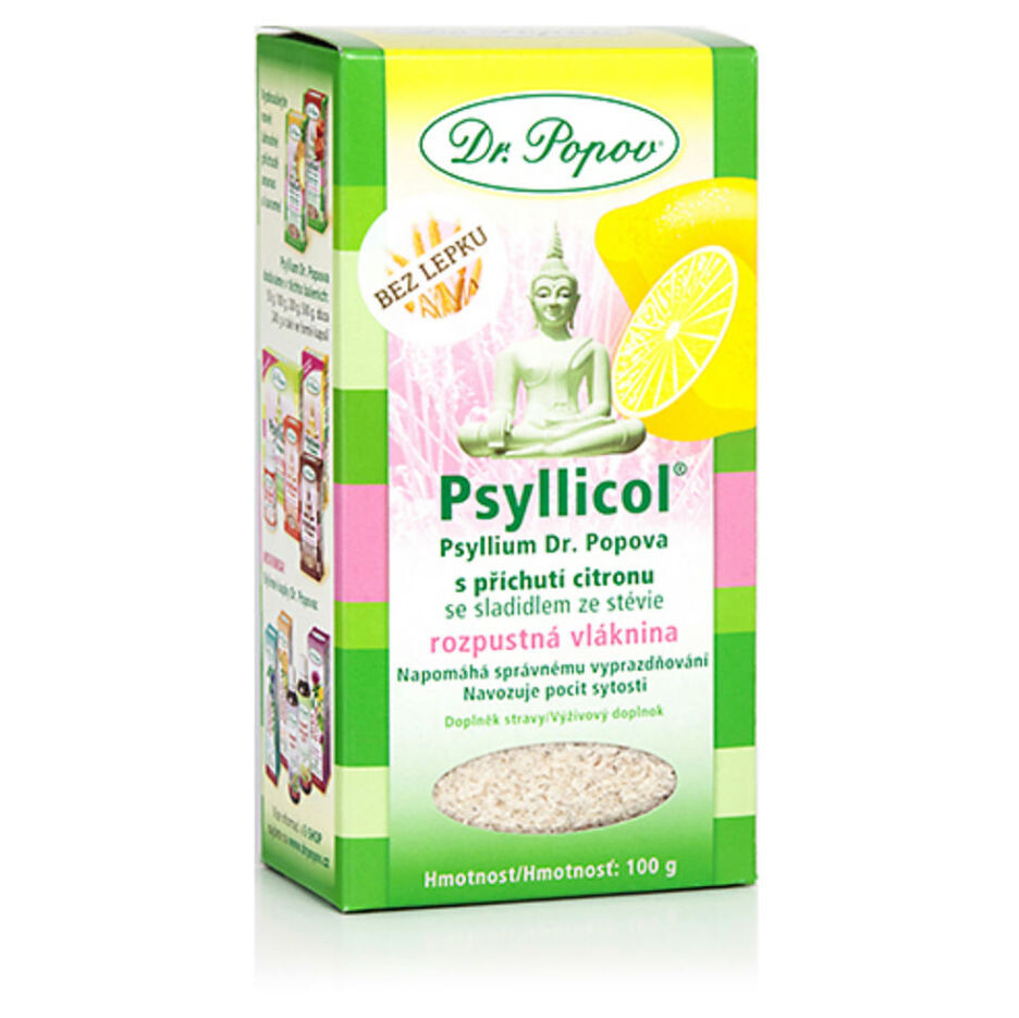 DR. POPOV Psyllicol s príchuťou citrónu 100 g