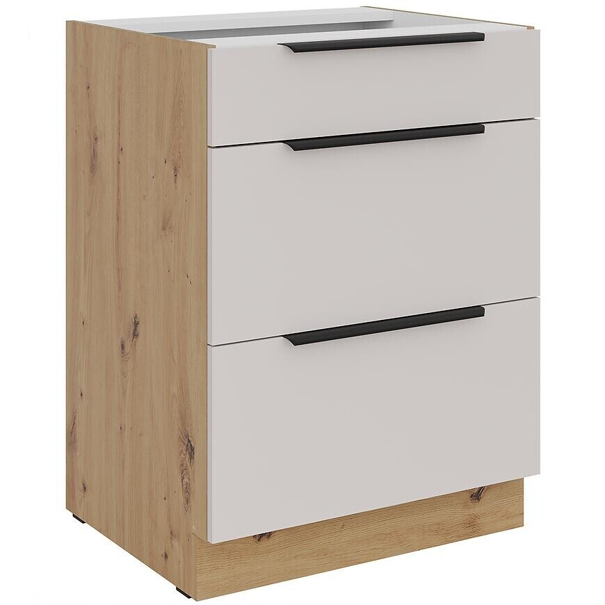 Kuchynská skrinka Solea cashmere/artisan 60D 3S BB