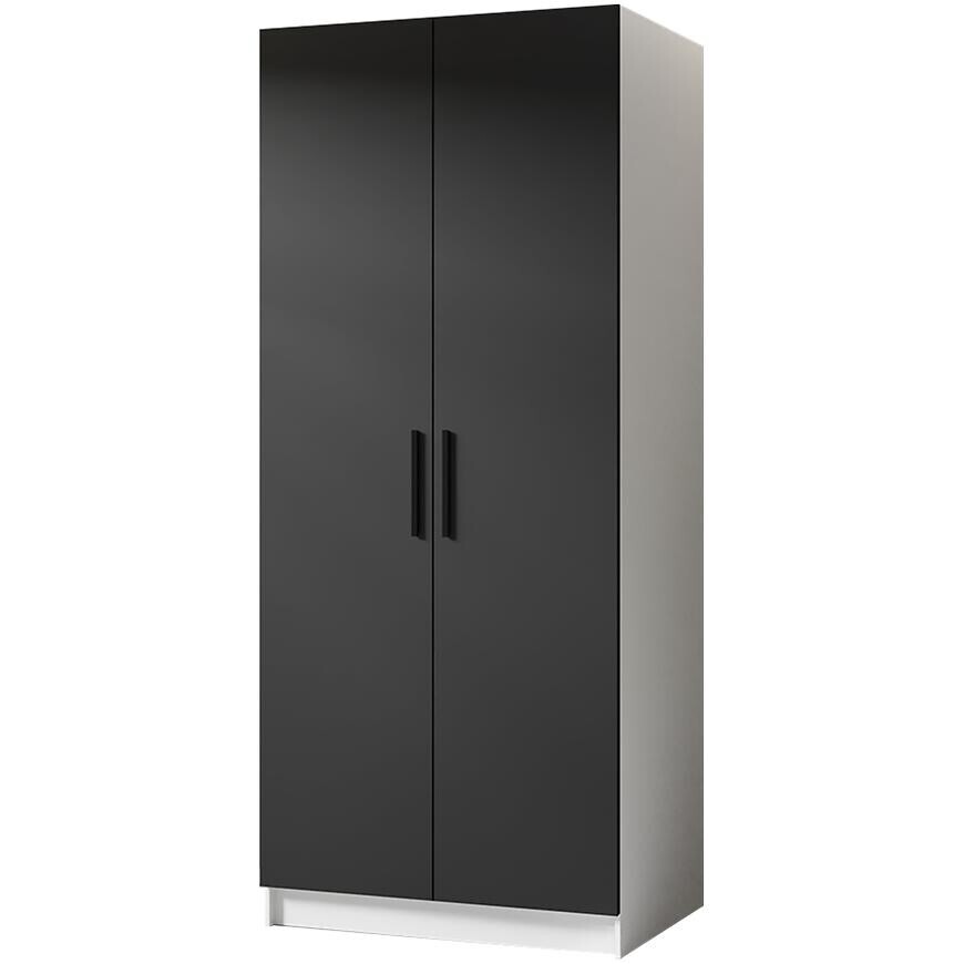 Skriňa Gold 2d Biela/Čierna