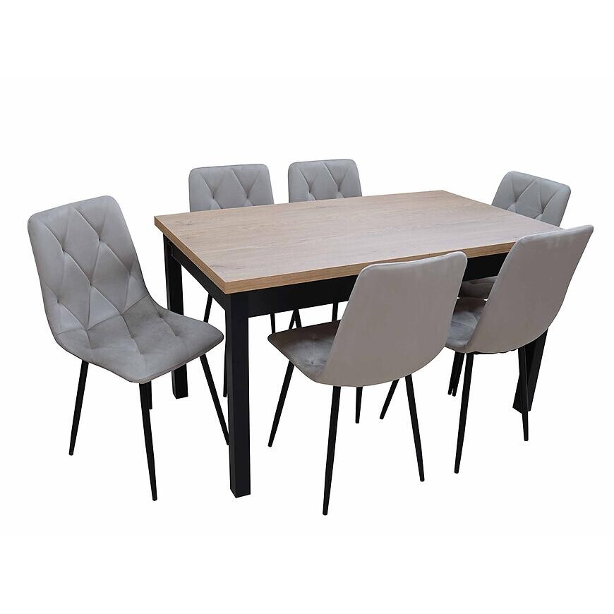 Jedálenská zostava1+6 Miki cremona/čierna