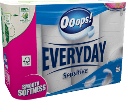 Ooops Ooops! Everyday Sensitive toaletný papier 3vrst. 10ks