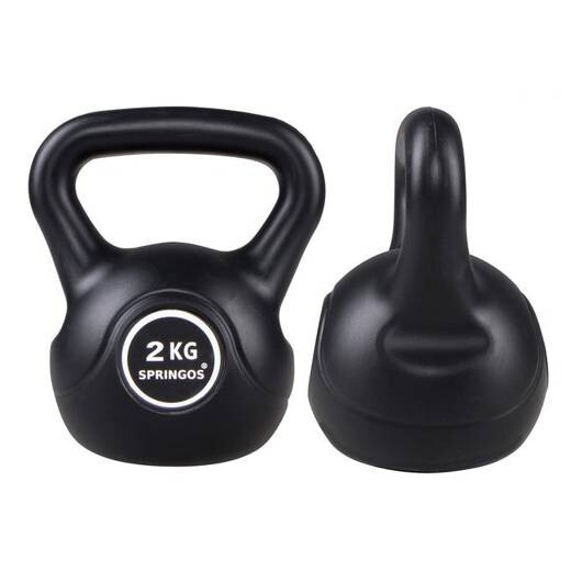 Kettlebell čierny - 2kg