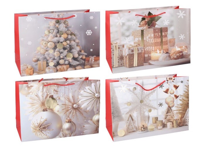 Vianočná darčeková taška 24x10x18cm