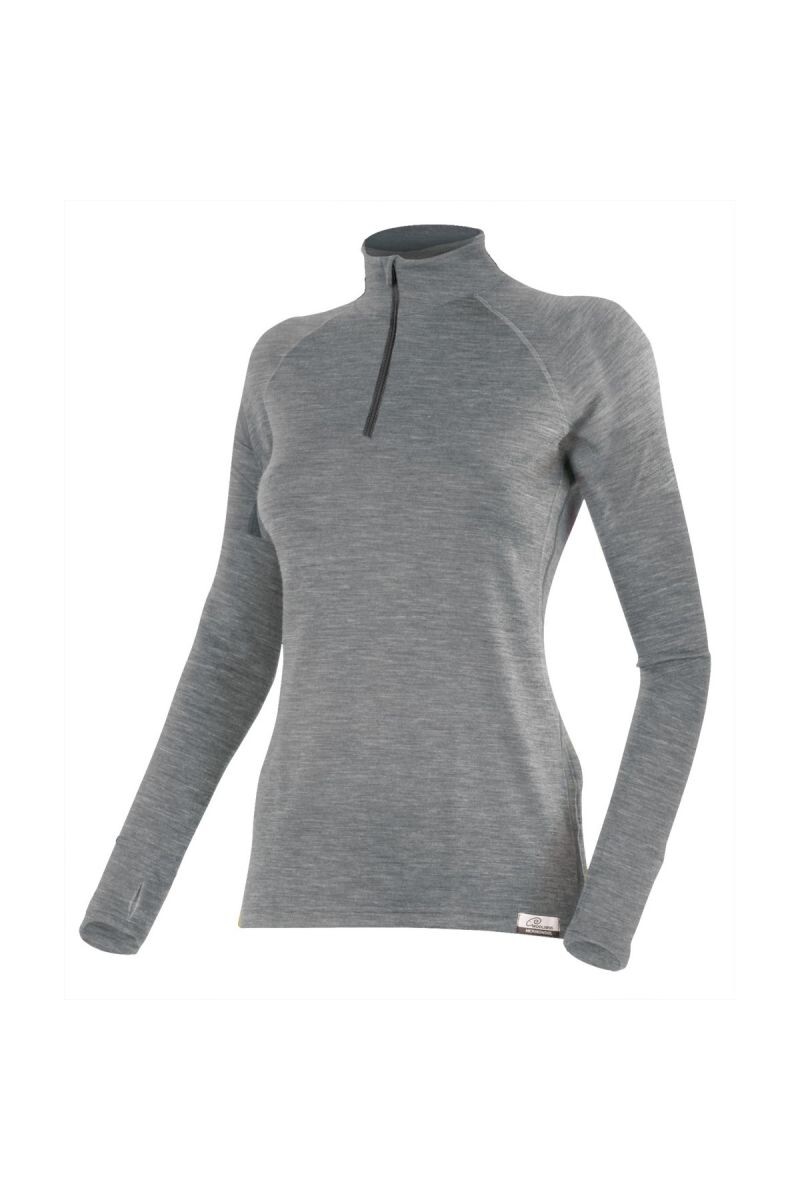 Lasting LAURA 8489 šedá vlnená merino mikina Veľkosť: XL 8595067834832