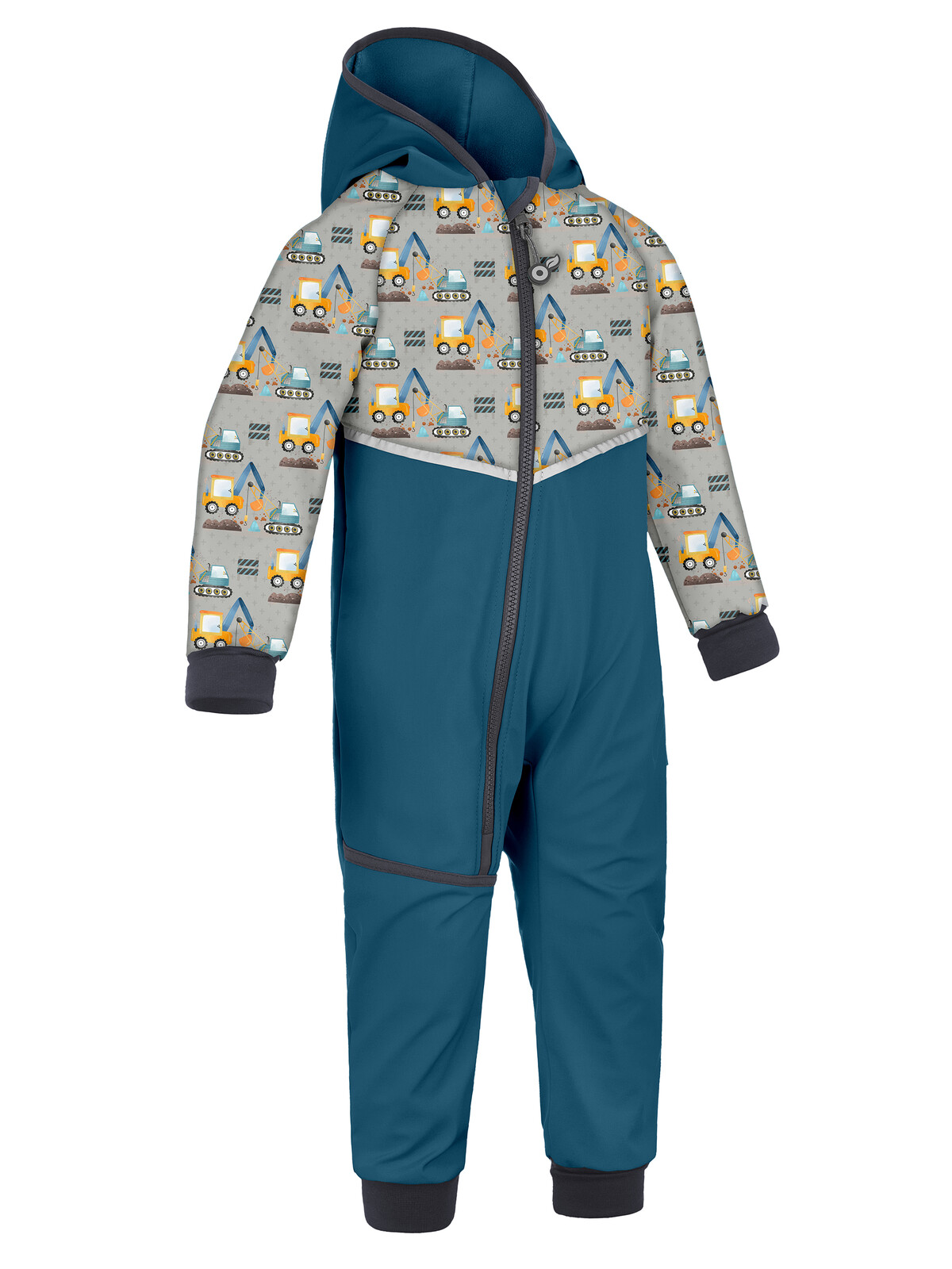 Unuo Unuo, Batoľacia softshellová kombinéza s fleecom Mini, Kobaltová, Bagre Veľkosť: 74/80 8596227115174