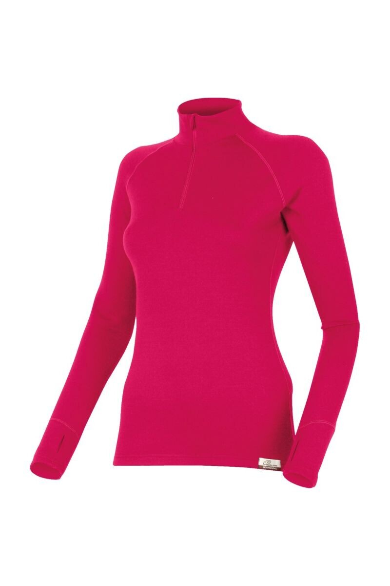 Lasting LAURA 4747 ružová vlnená merino mikina Veľkosť: L 8595067812137