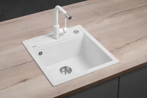 CONCEPT DG00C50wh Drez granitový bez odkvapu BIELY