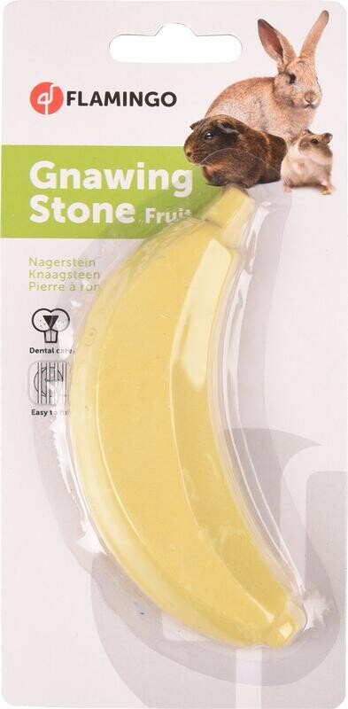 Flamingo Tutti Frutti Minerální kámen pro hlodavce Banán 50 g