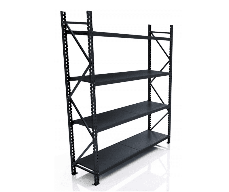 Priemyselný regál celokovový antracitový 250x180x60 4 police - Štartovací segment