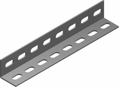 Konštrukčný L-uholník 2x25 mm dĺžka 2 m