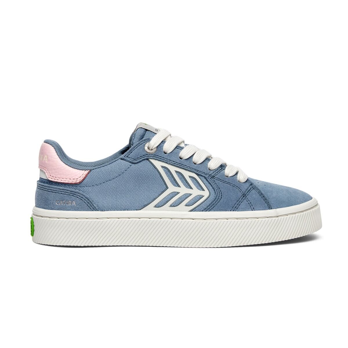 Dámské volnočasové boty Cariuma CATIBA PRO 2.0 Mirage Blue Suede and Cordura Ivory Logo Rose Sneaker