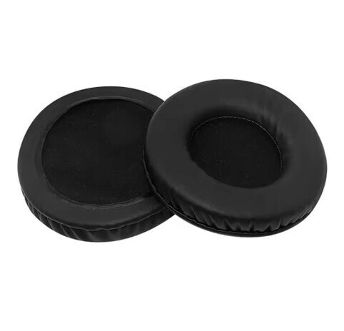 Náhradné náušníky pre slúchadlá Logitech H390, 600, 609 - Čierne, kožené