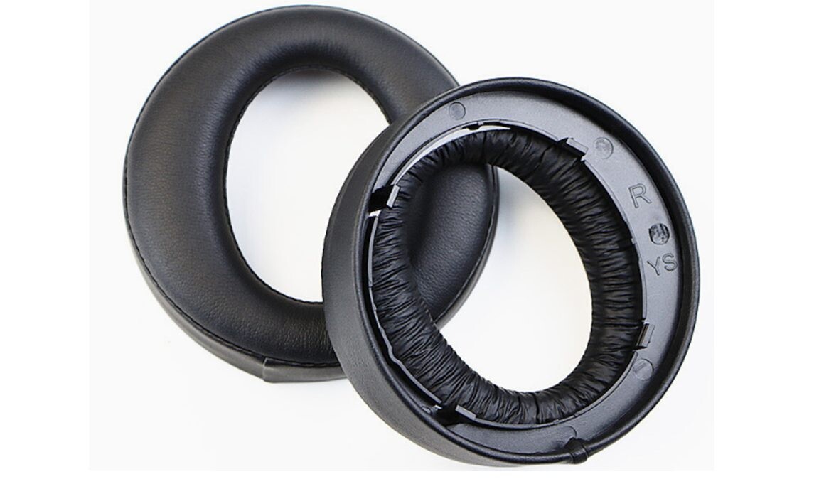Náhradné náušníky pre slúchadlá Sony PS4 CECHYA-0080 - Čierne, kožené
