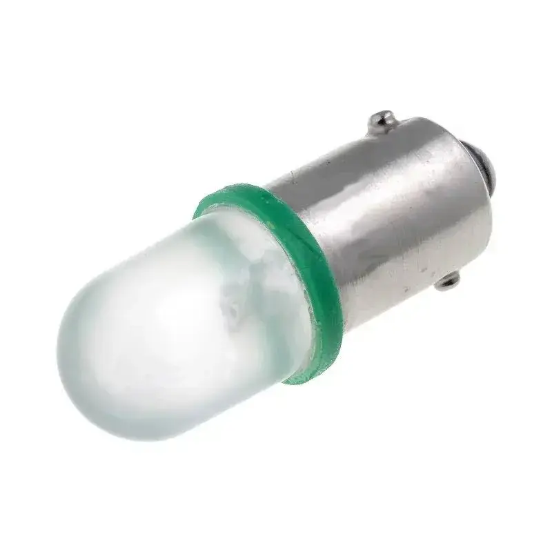 LED 10mm pätica BA9S - Zelená, 6V