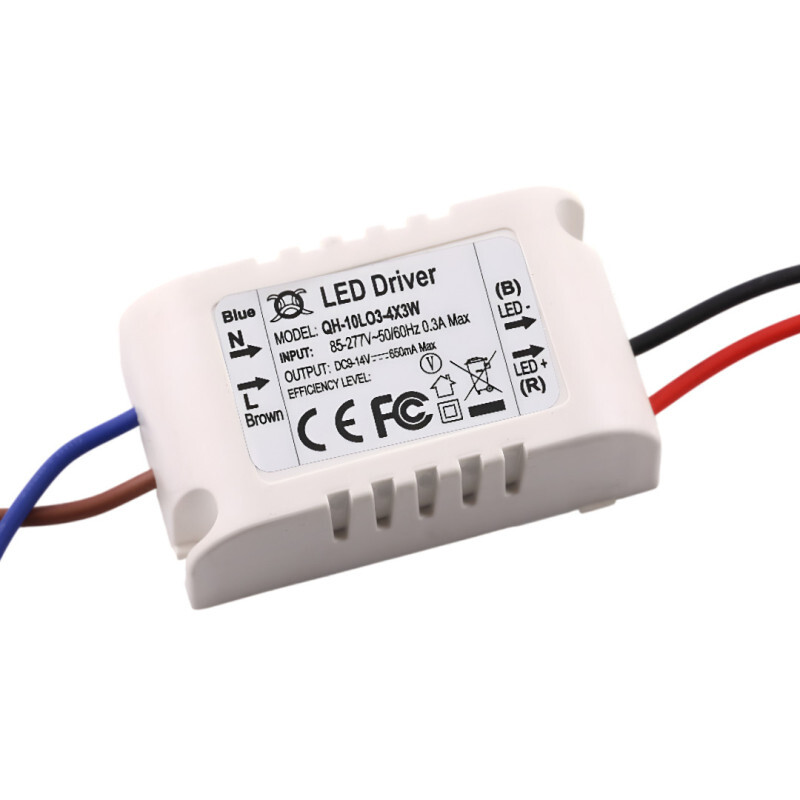 Napájací zdroj pre 3-4ks 3W LED, 9-14V, 650mA