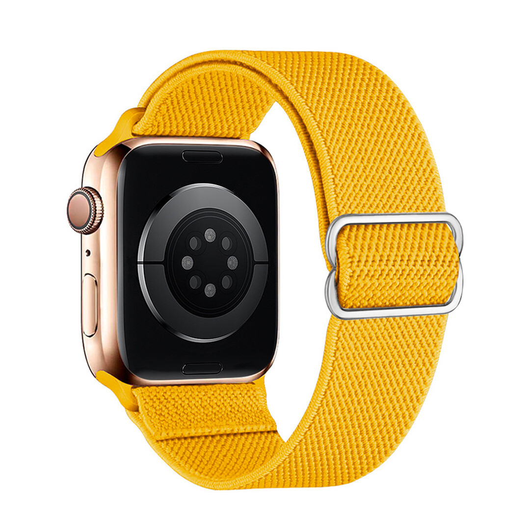 Marvelli - Nastavitelný nylonový remienok na Apple Watch - Žltý Veľkosť: 42/44/45/46/49mm, Farba: Žltá