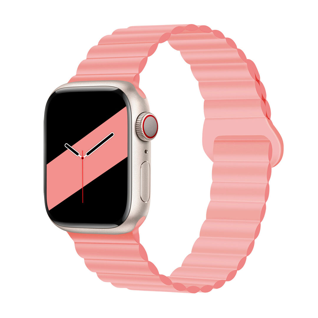 Štýlový remienok s magnetom na Apple Watch - Ružový Veľkosť: 42/44/45/46/49mm, Farba: Ružová