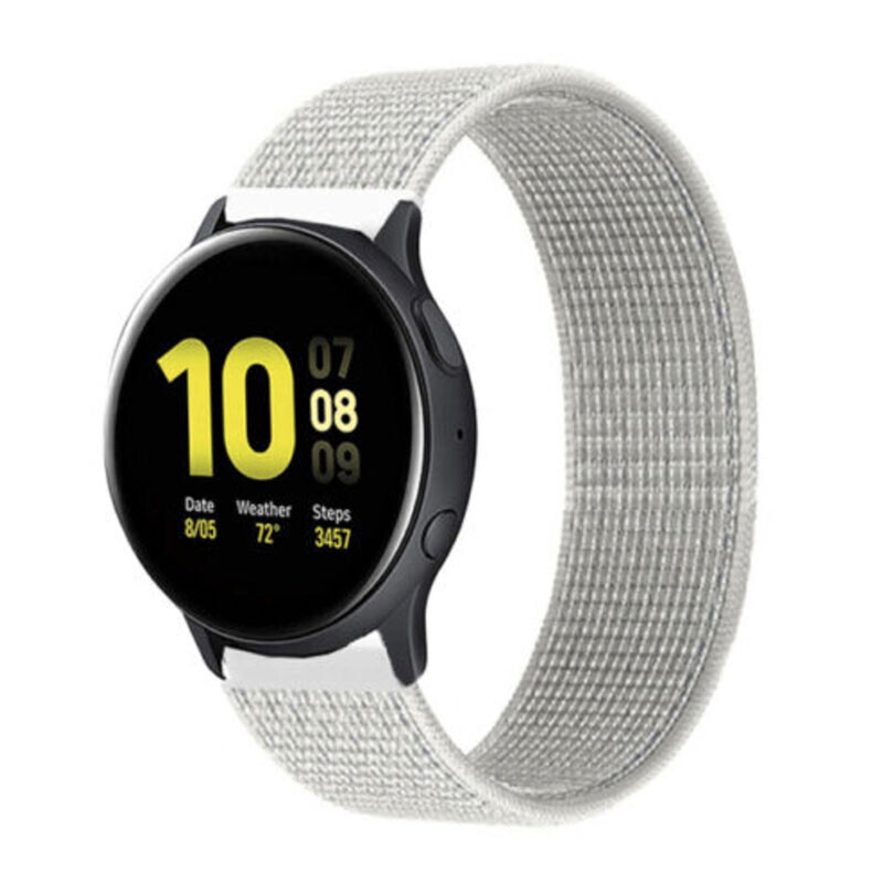Nylonový remienok na smart hodinky 22mm Veľkosť: 22mm, Farba: Biela