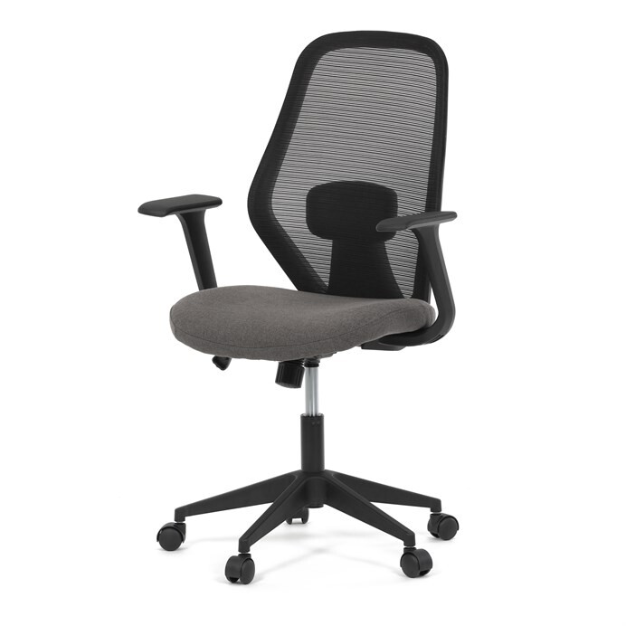 Kancelárska stolička NOVA — sieťovina, čierna