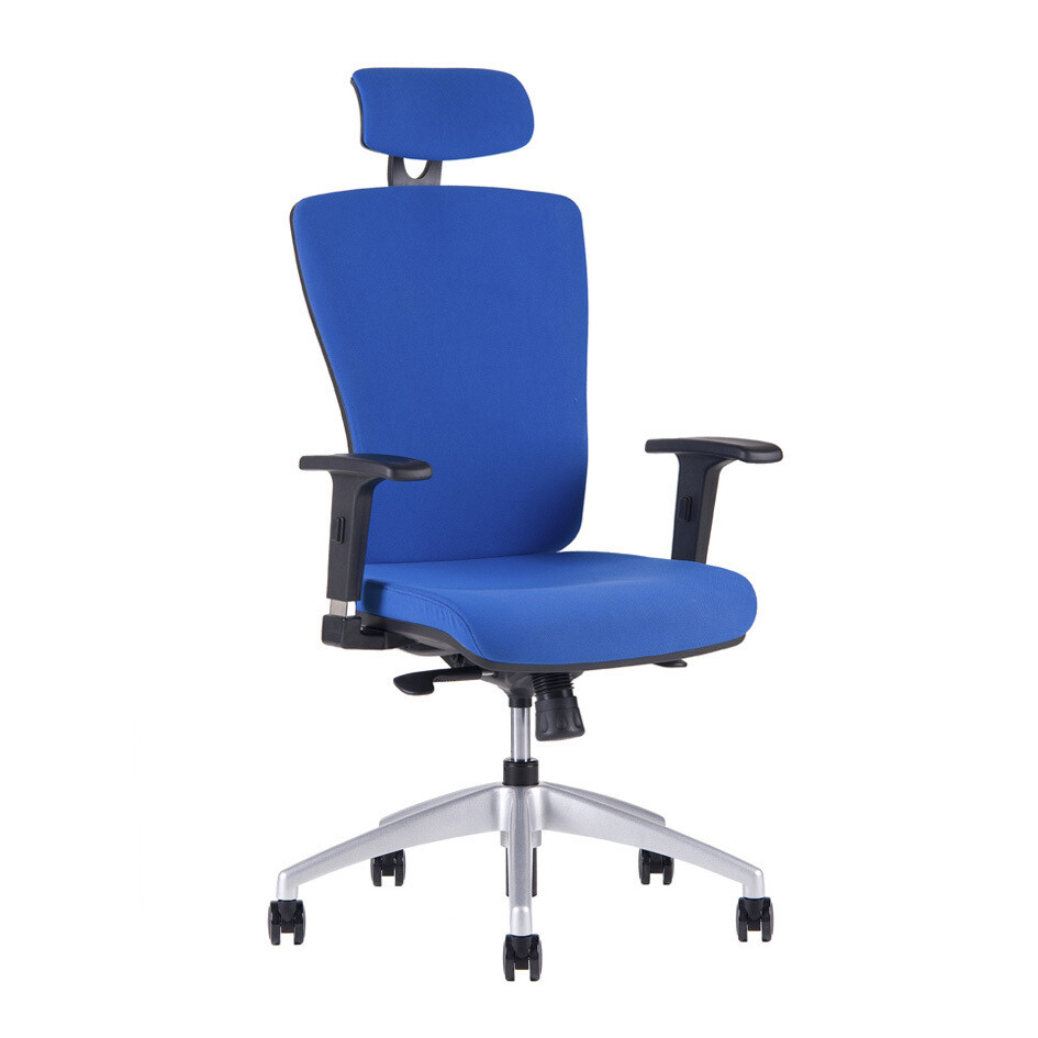 Kancelárska ergonomická stolička HALIA SP – s podhlavníkom, viac farieb Modrá 2621