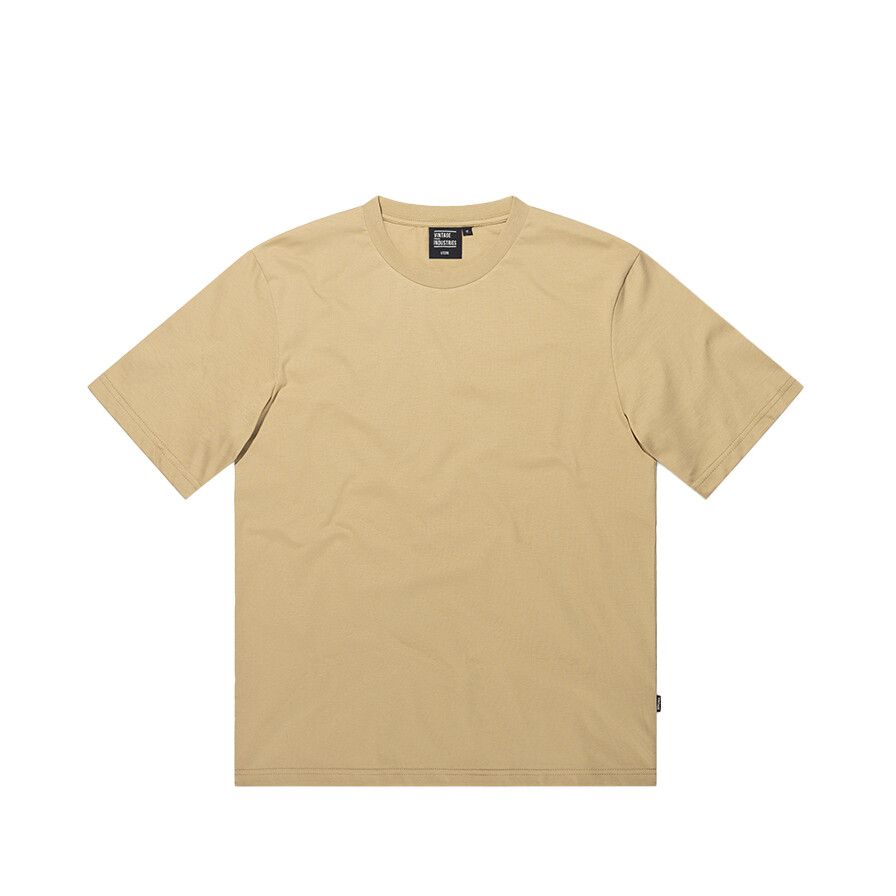 Tričko Vintage Industries Devin - svetlo hnedé - fixalové - béžové, L