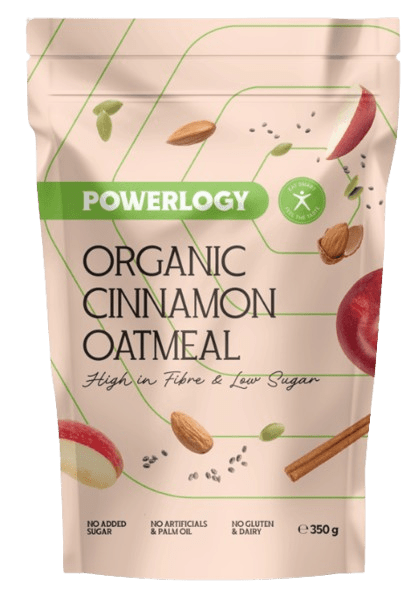 POWERLOGY Organic Cinnamon Oatmeal 350 g