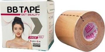 BB Tape tejp na tvár z umelého hodvábu béžový 1 ks
