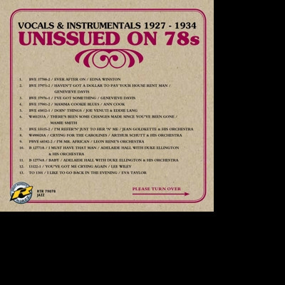 Jeff Kite, UNISSUED 78S - VOCALS & INSTRUMENTALS, CD