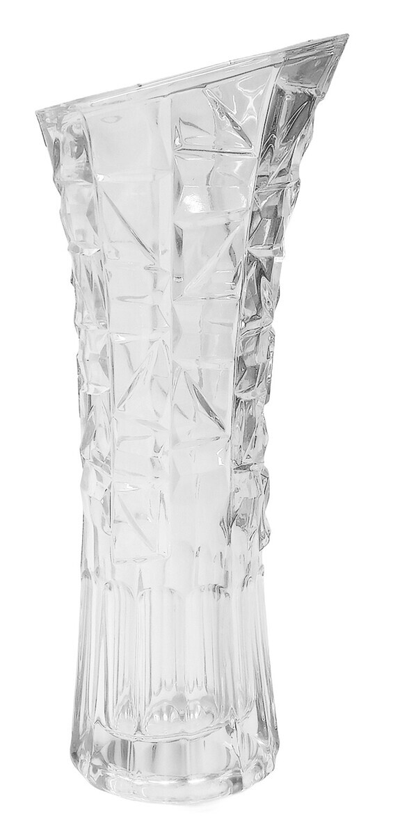 MAKRO - Váza sklenená 12x29cm