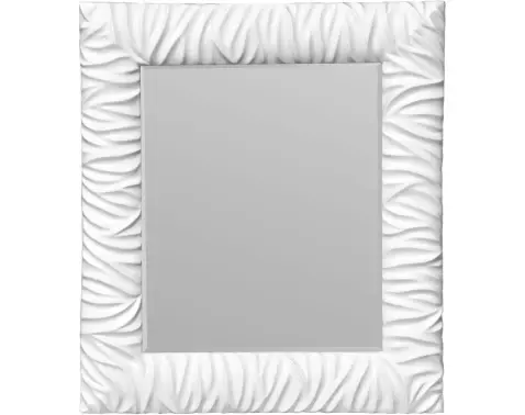 Nástenné zrkadlo Morská pena 50x60 cm, biele%