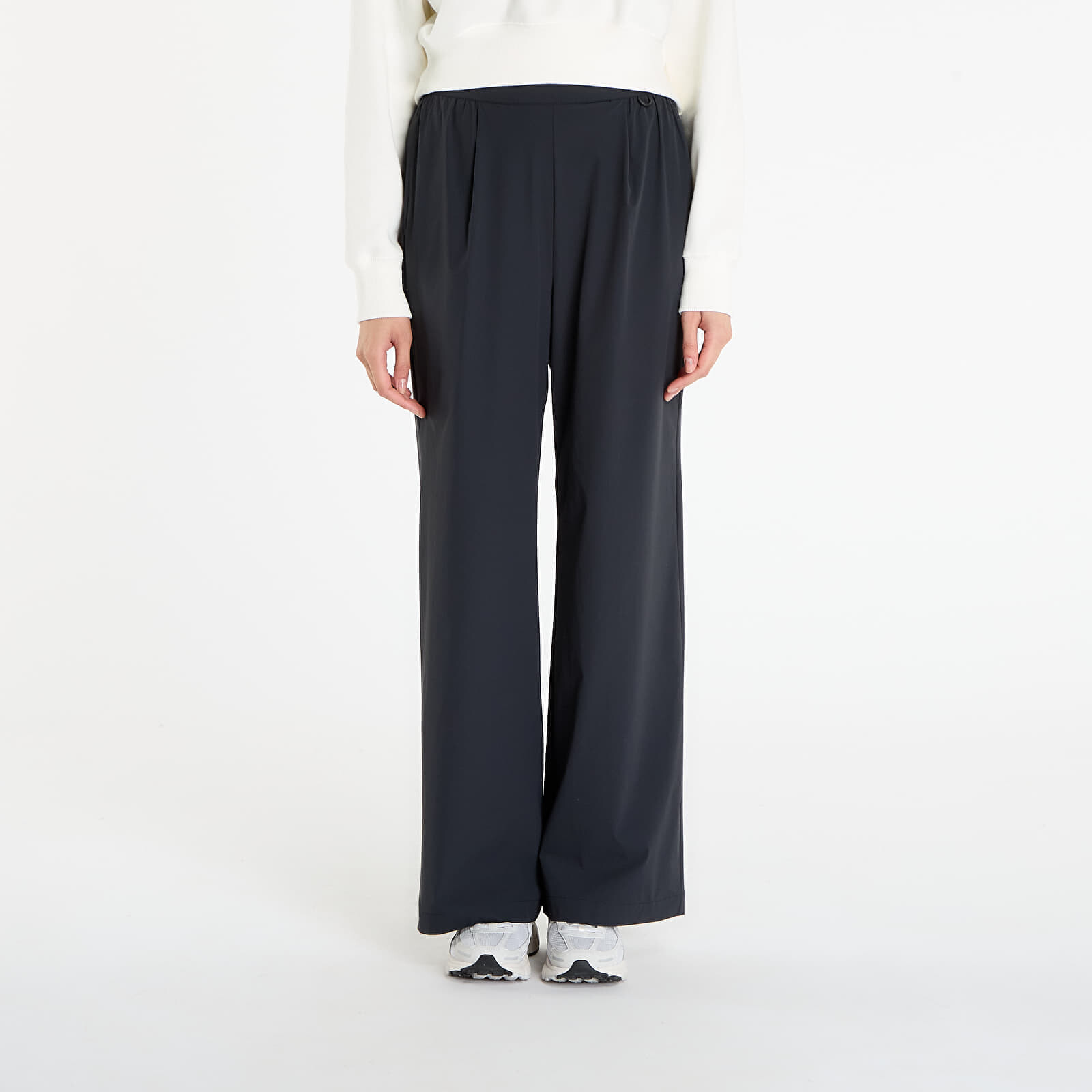 Kalhoty Nike 24.7 PerfectStretch Women's Dri-FIT High-Waisted Loose Wide-Leg Pants Black/ Dk Smoke Grey S