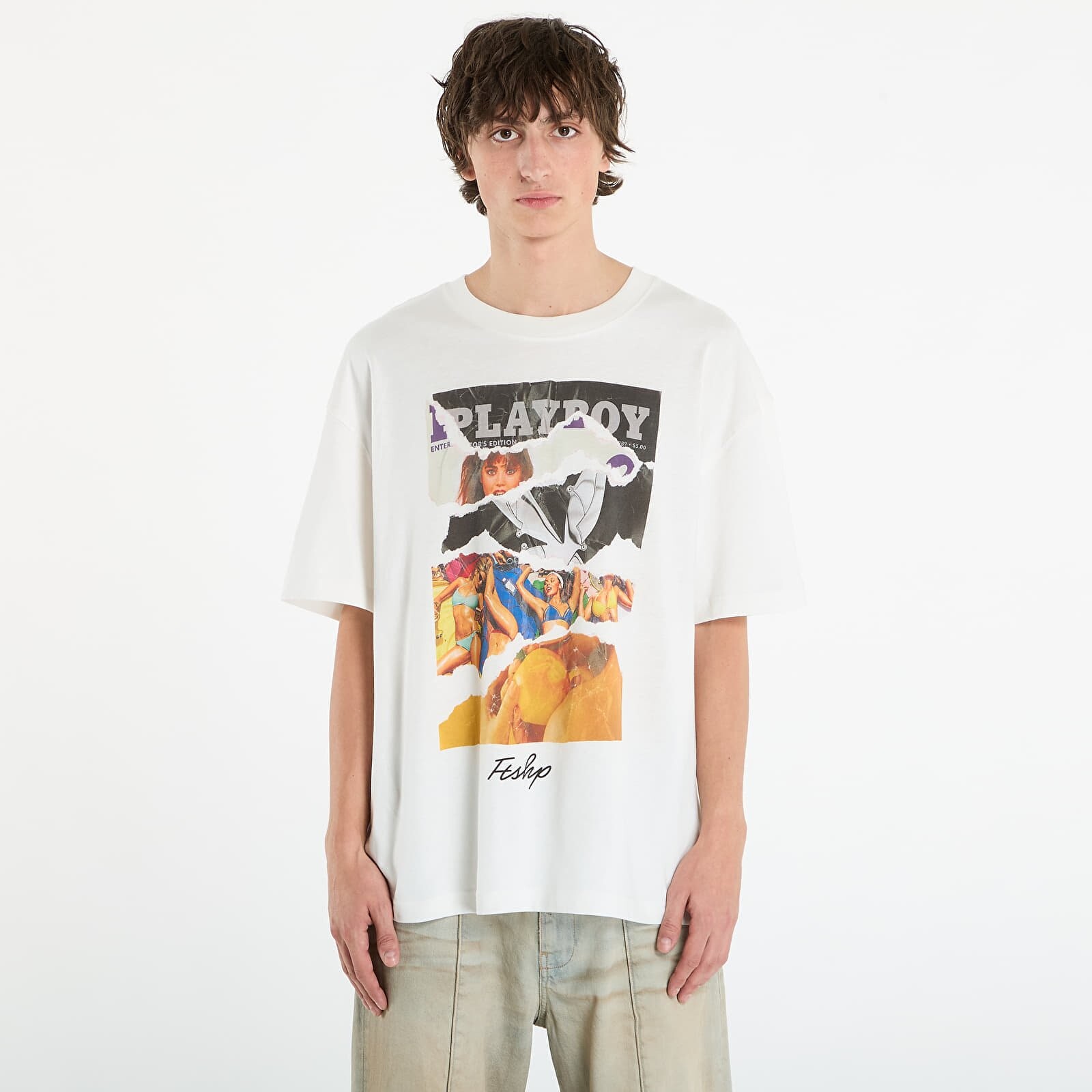 Tričko Playboy x FTSHP Covers Tee UNISEX Off-White L
