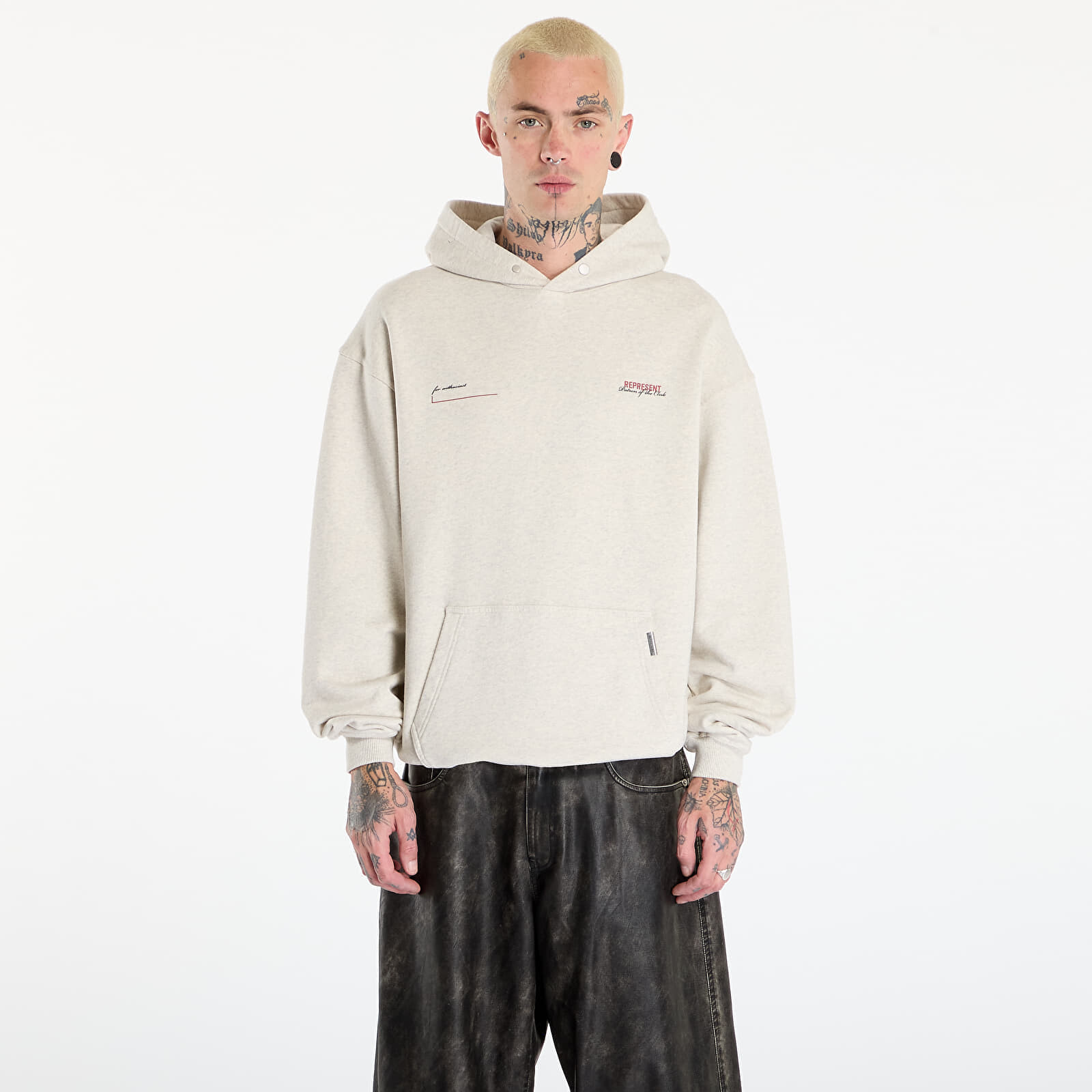 Mikina REPRESENT Patron Of The Club Hoodie UNISEX Cream Marl XS