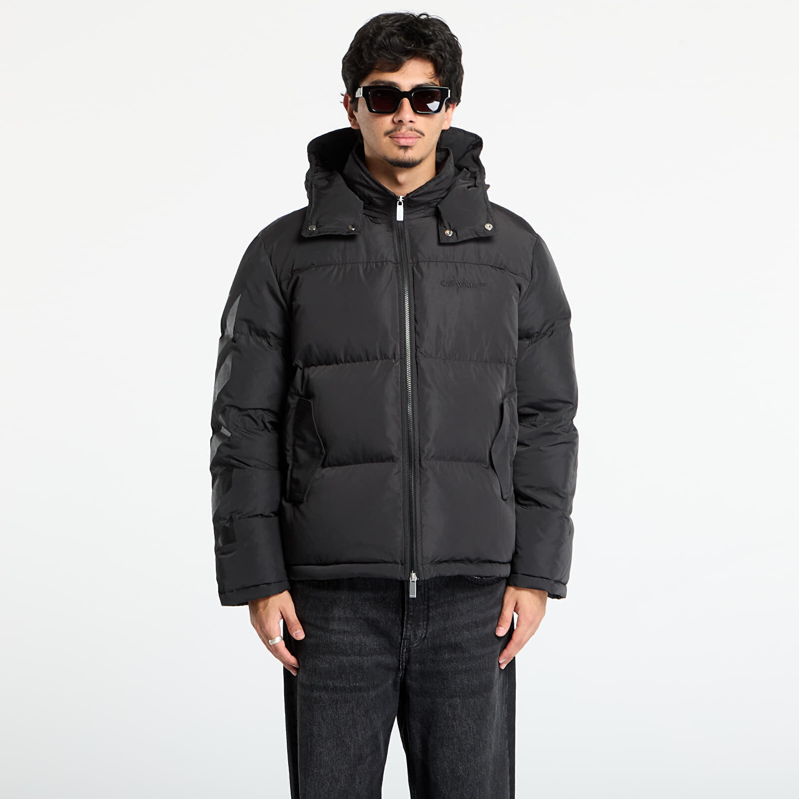 Bunda Off-White Diag Arrow Down Jacket Black/ Black XL
