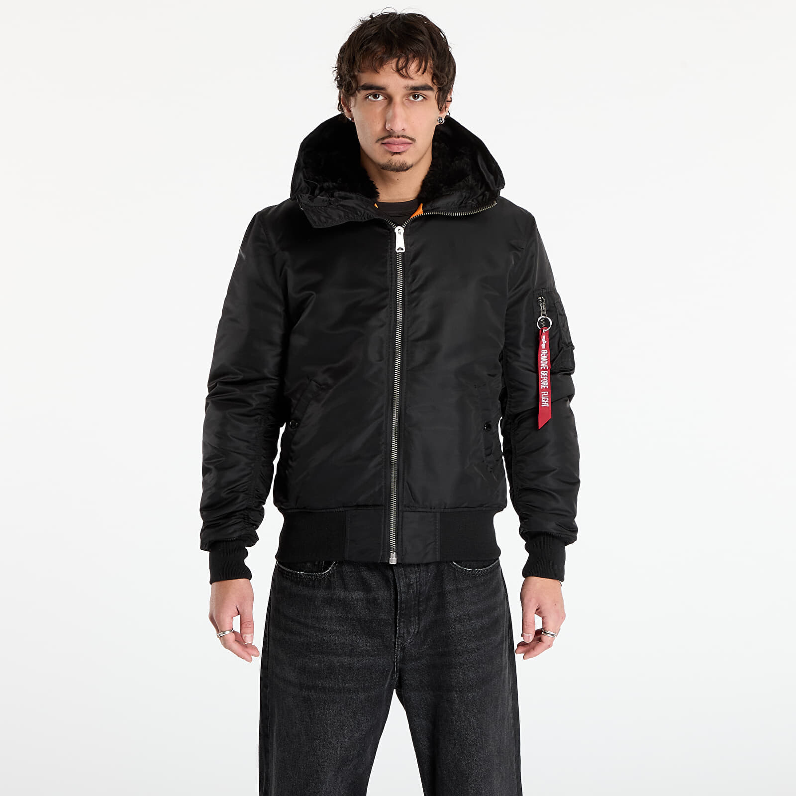 Bunda Alpha Industries MA-1 Hooded Black XL