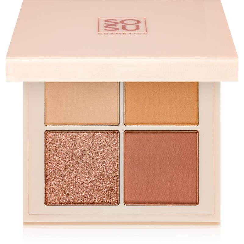 SOSU Cosmetics Eyeshadow Quad paletka očných tieňov odtieň Nude 4.8 g