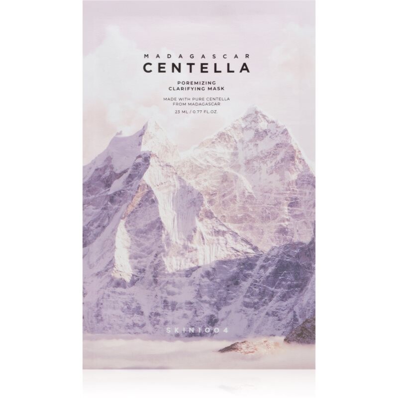 SKIN1004 Madagascar Centella Poremizing Clarifying Mask plátenná maska pre vyhladenie pleti a minimalizáciu pórov 23 ml
