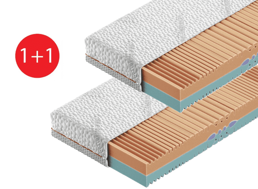 ArtMarz Penový matrac ERGONOMIC 1+1 | 90 x 200 cm
