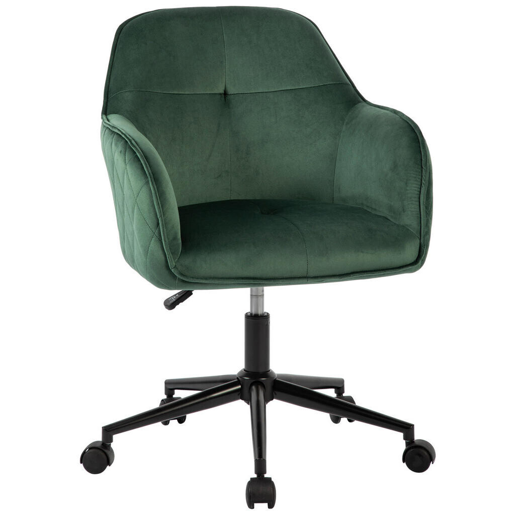 MID.YOU OTOČNÁ STOLIČKA, zamat, zelená, čierna