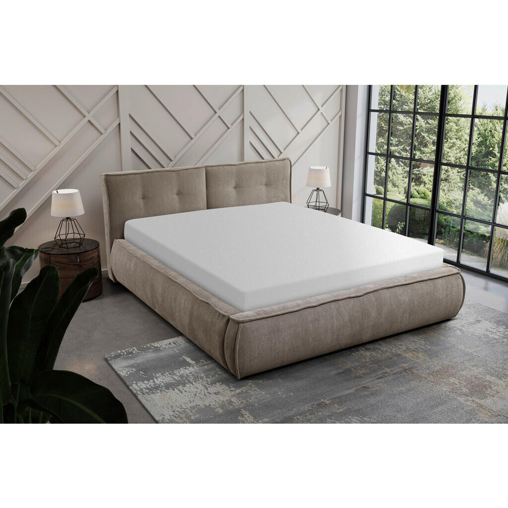 Livetastic ČALÚNENÁ POSTEĽ, 180/200 cm, svetlohnedá