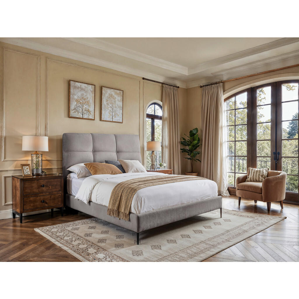 MID.YOU BOXSPRINGOVÁ POSTEĽ, 120/200 cm, sivá